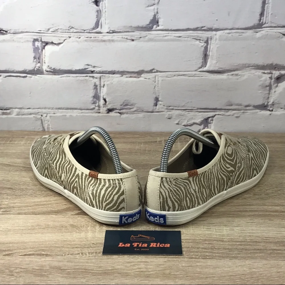 Keds Champion Tiger Animal Print Canvas Sneakers - Picture 4 of 8